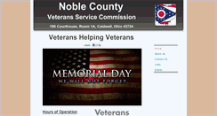 Desktop Screenshot of noblecountyveteransservice.com